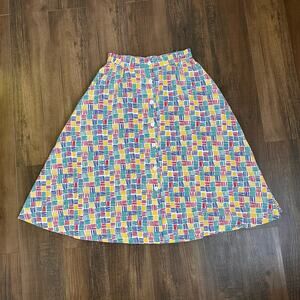 Vintage 60s/70s Heather Gray Midi Skirt size 12